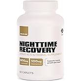 AdvoCare Nighttime Recovery Amino Acid and Herbal Supplement, 60 Caplets | Muscle Recovery Formula with Ashwagandha, L-Arginine, Magnesium &amp; More, Supports Overnight Rest &amp; Recovery
