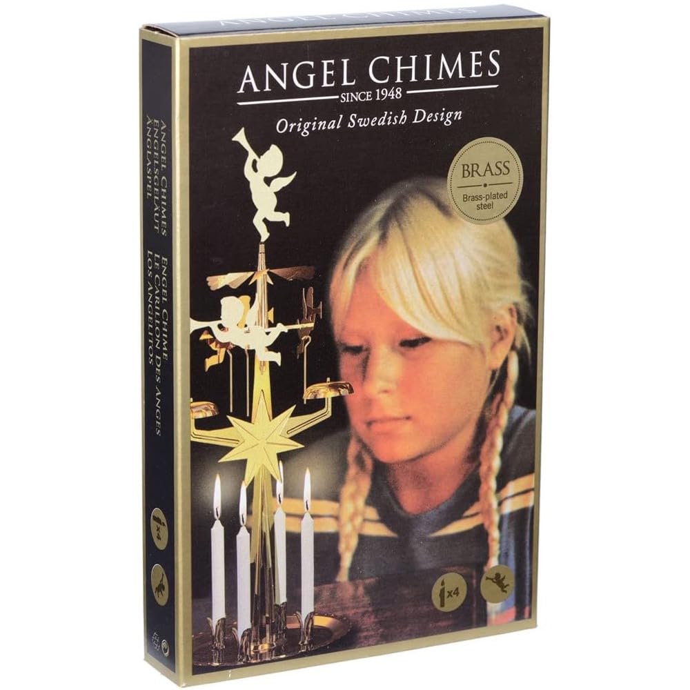 Original Swedish Angel Chimes in Brass - A Festive Favorite Since 1948