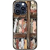 CASETiFY Impact Case for iPhone 15 Pro Max [4X Military Grade Drop Tested / 8.2ft Drop Protection] - Art Prints - Bookshelf Garden - Clear Black