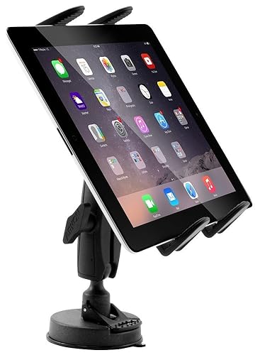 ARKON Mounts Heavy-Duty Sticky Suction Tablet Mount Spring Loaded  Design 360-Degree Rotation Tablet Holder for Car/Truck Dash or  Windshield