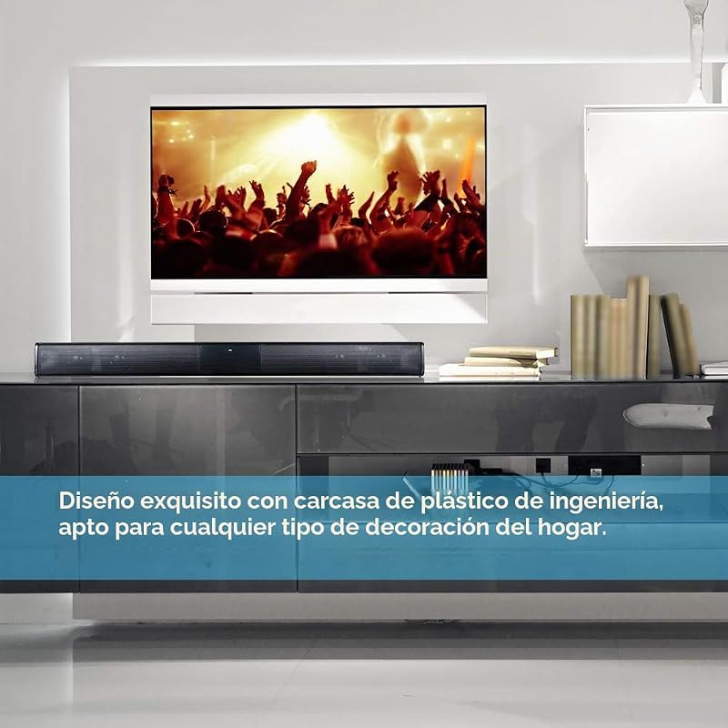 Barra de Sonido para televisores,Luxus inalámbrico BT 4.0 Altavoz SoundBar TV de Cine en casa 3D de Bass televisor de subwoofer con RCA Line – Mando a Distancia — foto 5 de 8
