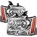 For 2007-2013 Avalanche Suburban Tahoe Chrome Headlights Front Lamps L+R Pair Left+Right/2008 2009 2010 2011 2012 2013