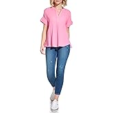 Tommy Hilfiger Short Sleeve Plaid Popover