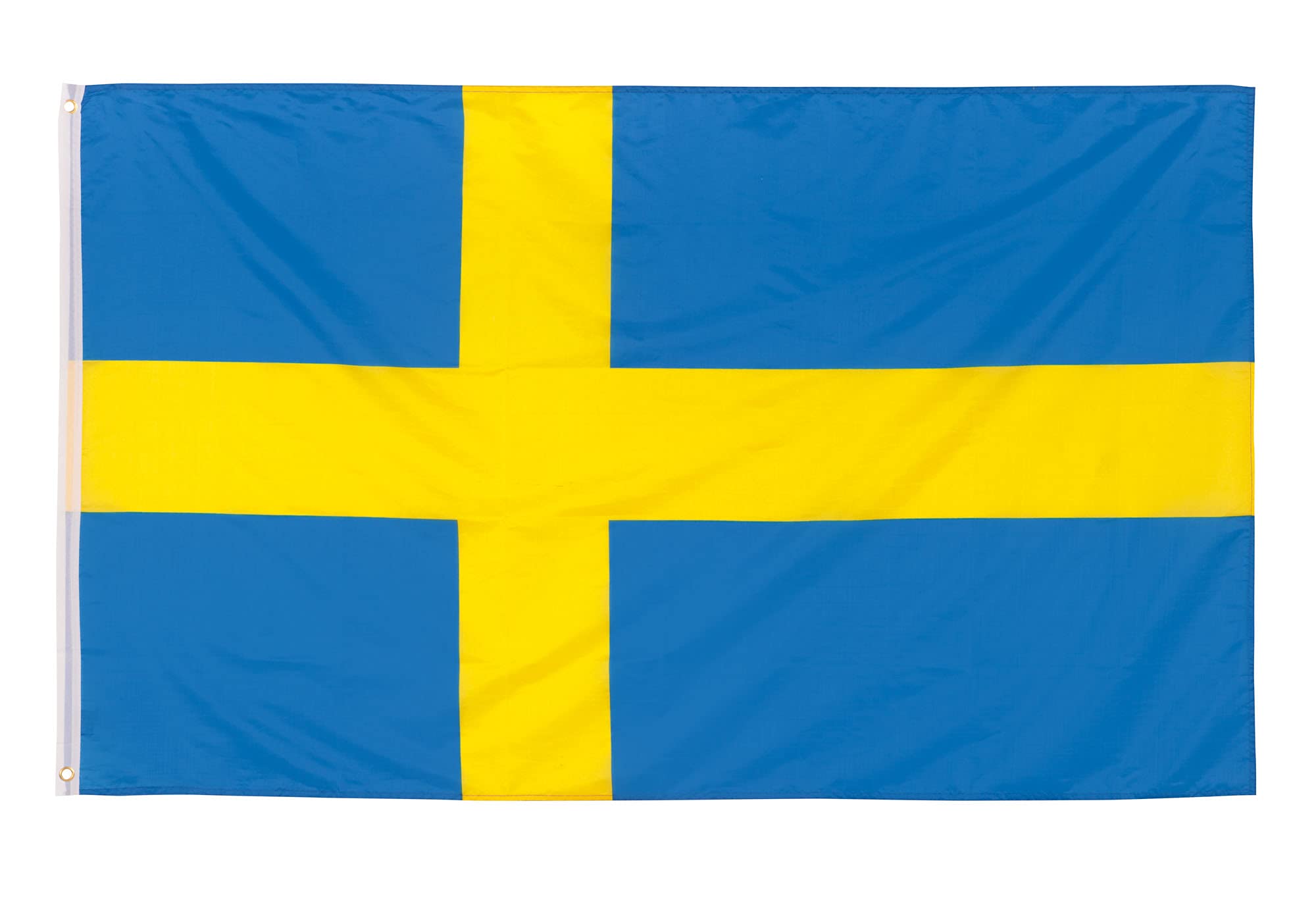 ARICONA FLAGS Sweden flag - Swedish flag 3x5ft with brass eyelets – weatherproof national flag for flagpole – 100% polyester – 90x150cm — image 1