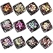 Hot Nail Art! AMA(TM) 12 Boxes Mixed Mini Round Thin Nail Art Glitter Paillette Shinning Nail Mirror Powder Nail Tip Bottle Gel Polish Decoration Makeup Art DIY Chrome Pigment (Multicolor)