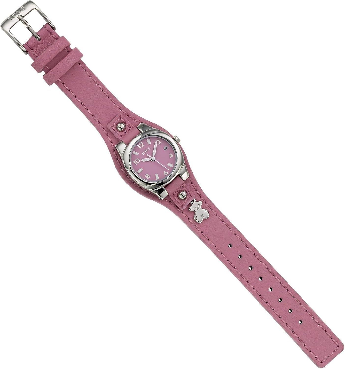 RELOJ TOUS LOLLIPOP ACERO CORREA PIEL ROSA 500351530: Amazon ...