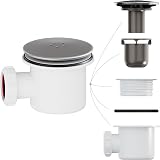 HNNHOME Chrome Shower Drain Cover 90/115mm Hair Catcher Removable Top view 6