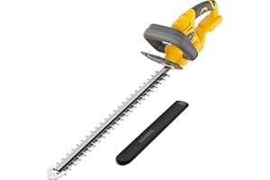 CRTBELFY Hedge Trimmer Compatible for Dewalt 20V 60V DCB205 DCB206 DCB609 DCB606，Cordless Electric Hedge Trimmer with 1600RPM Brushless Motor, 22'' Dual-Action Blade with 3/5'' Cutting Capacity (NO Battery)