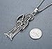 Aoiy Men's Stainless Steel Large Gothic Grim Reaper Death Pendant Necklace, 24
