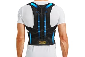 ZSZBACE Upgraded Back Brace Posture Corrector for Men and Women - Relief for Neck, Back,and Shoulder Pain - Full Adjustable and Breathable Posture Back Brace - Improve Back Posture and Provide Lumbar Support