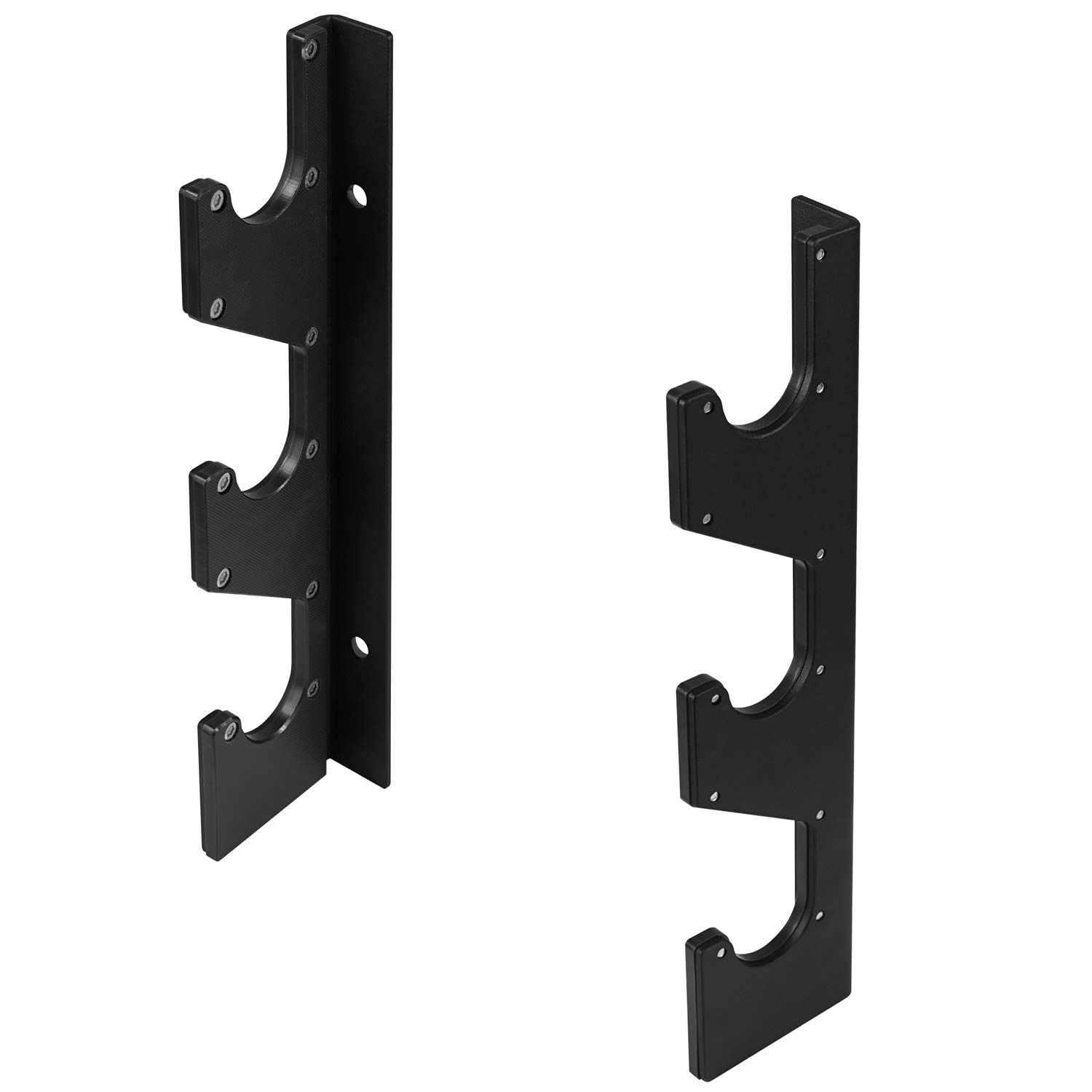 Yes4All Horizontal Wall Mounted Olympic Barbell Rack, 3 Bar or 6 Bar Options (Pair)