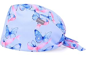 Kousenpu Scrub Caps for Men, Adjustable Surgical Cap, Breathable Medical Hat for Doctors, Nurses & Healthcare Professionals