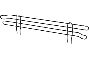 Nexel Wire Shelf Ledge, 18"W x 4"H, Black Epoxy