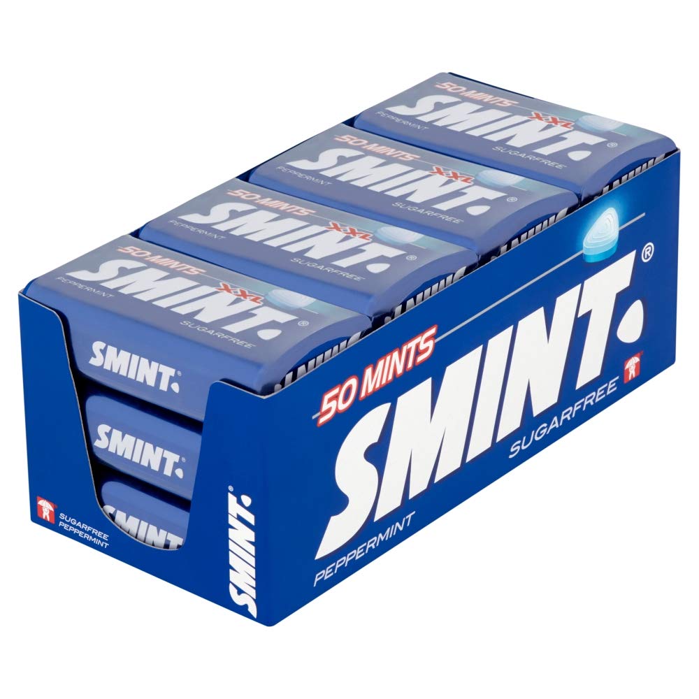 Smint Mints Peppermint, Sugar Free, 12 Packs with