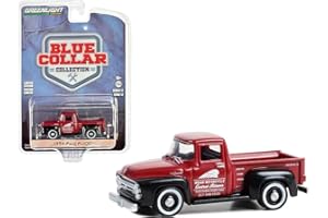 Greenlight 1:64 Blue Collar Collection Series 12-1956 for F-100 - Indian Motorcycle Service, Parts & Sales 35260-A [Shipping 