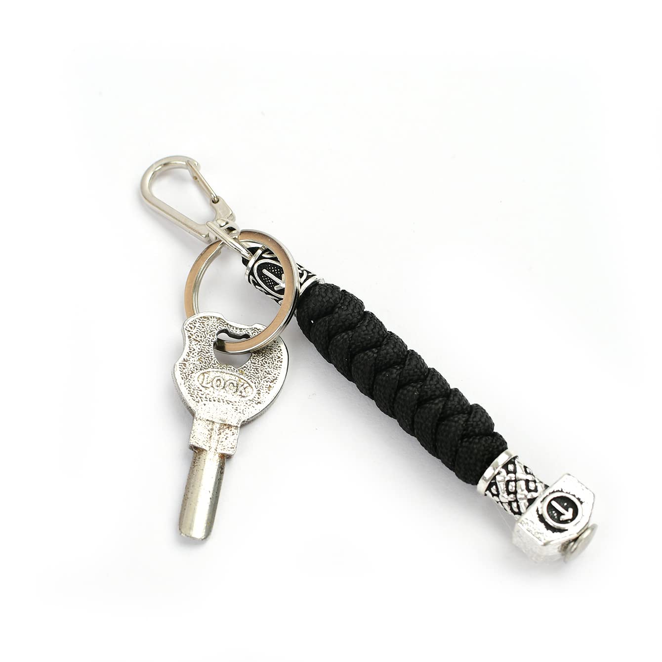 Viking Mens Paracord Lanyard Keychains-Handmade Keyring
