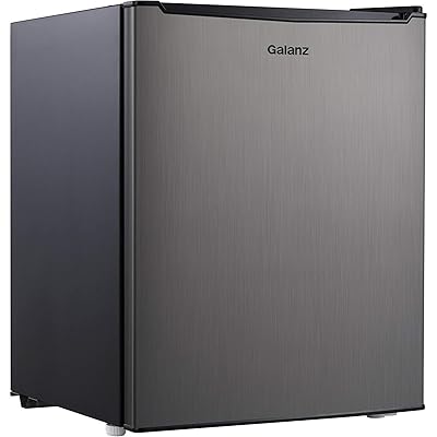 2.7 cubic foot Compact Dorm Stainless Steel Refrigerator