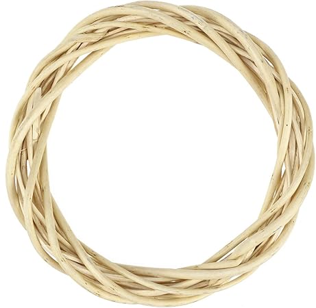 Amazon De Vosarea Weihnachts Rankenzweig Aus Holz Dekorativer Weinbaukranz Fur Gartendeko Basteln