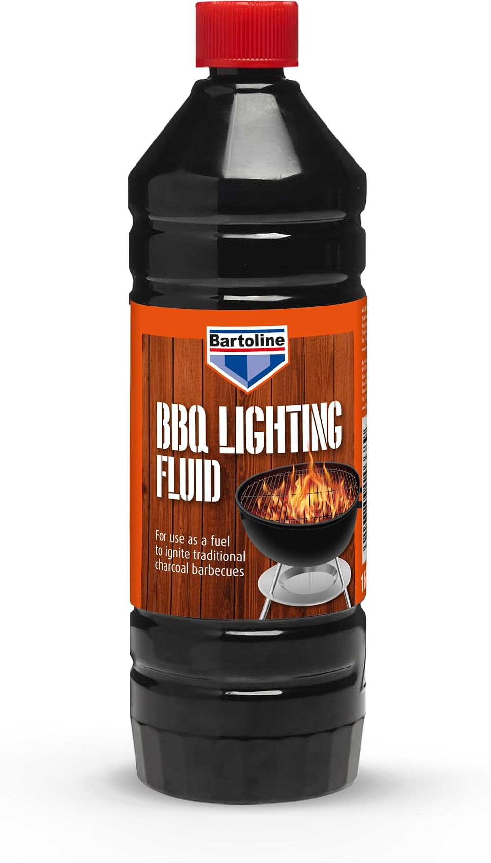 Bartoline Barbecue Lighting Fluid 1L Charcoal Ignition for Even BBQ Cooking