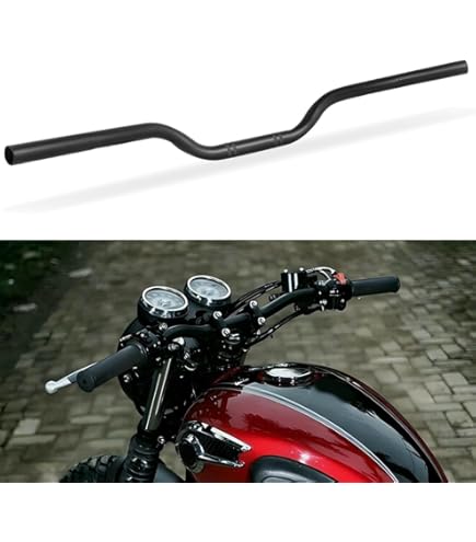 MANUBRIO MOTO BCR SEZIONE VARIABILE 28,6MM HDT06 ALLUMINIO ALTO 95MM - Foto 3