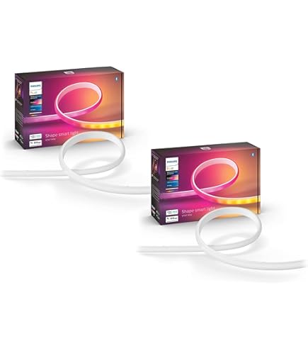 PHILIPS hue LightstripPlus  2m 新品未開封 Amazon.com: PHILIPS Hue Lightstrip Plus 2m Base kit & 1m