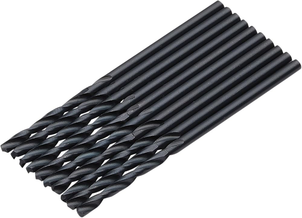 Draper 10pcs Black HSS Drill Bit 2.0mm x 49mm 08818 for Metal Wood Plastic