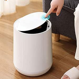 FYWJP Trash Can Tipo de Prensa Bote de Basura hogar Sala de Estar