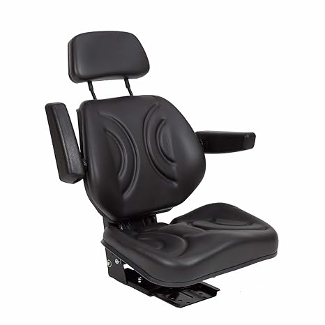 DEMA Schleppersitz'ST11BS-07BE' schwarz+Arml.+K-stütze
