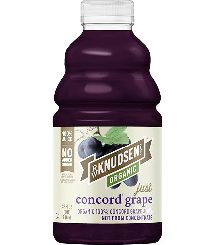 Amazon.com : R.W. Knudsen Organic Just Concord Grape Juice, 32 fz