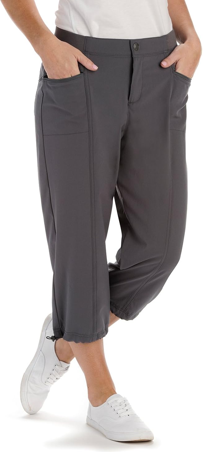 Lee Women's Active Performance Arden Capri Pant, Iron, 16 Amazon.co.uk Clothing