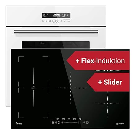 KKT KOLBE SET8015W2bFZ / autarkes Herd-Set / 60cm Backofen weiß / 77 cm Kochfeld