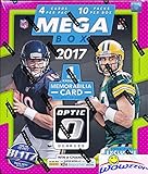 2017 Donruss Optic NFL Football HUGE Factory Sealed MEGA BOX with 10 Packs including EXCLUSIVE MEMORABALIA Card & 10 EXCLUSIVE Red & Yellow ROOKIE PARALLELS! Loaded! WOWZZER!