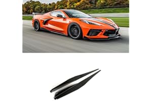 AUTRAGO Side Skirts for 2020-2024 Corvette C8, Replacement for 2020-Present Corvette C8, C8 Corvette Accessories,Side Skirts Replacement (Carbon Fiber Look)