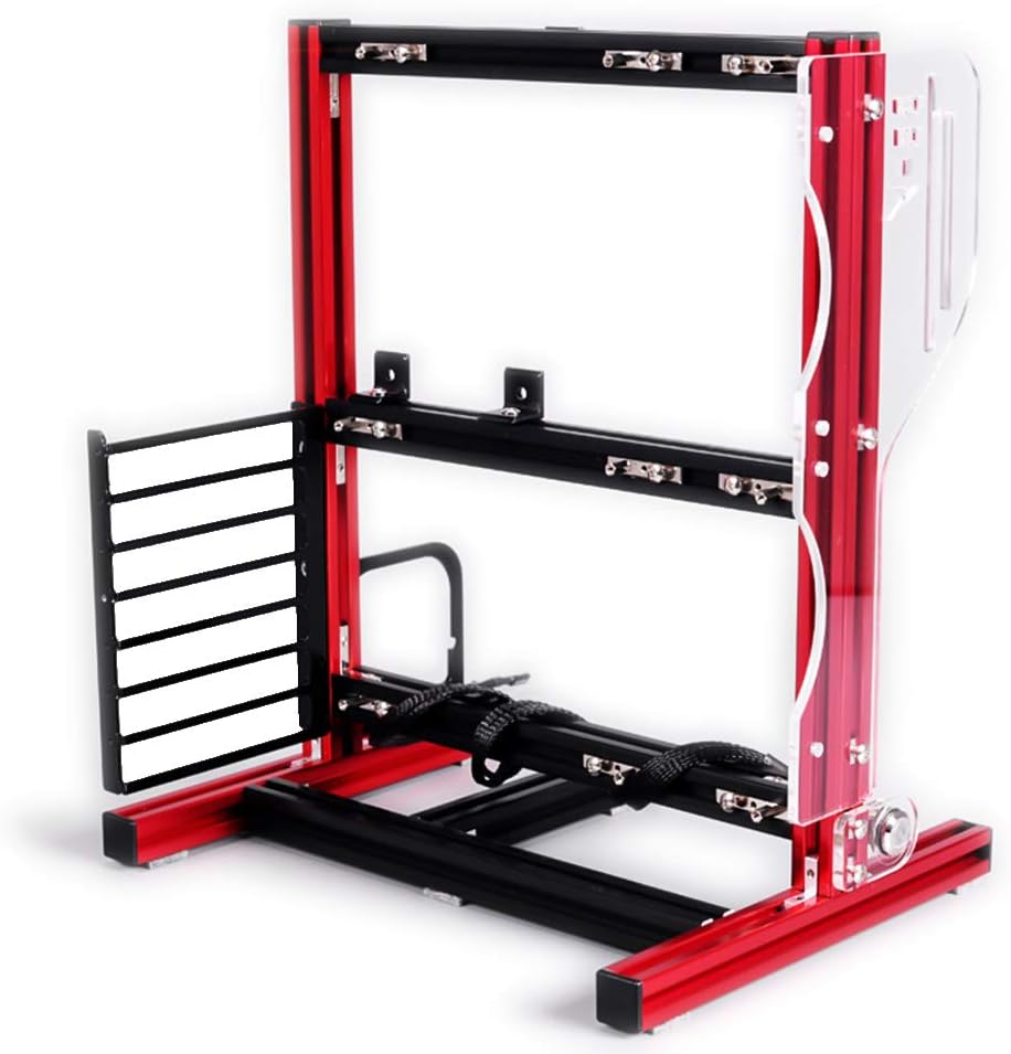 FastUU Open Computer Case Rack 20x20mm Aluminum Profile ATX M-ATX ITX