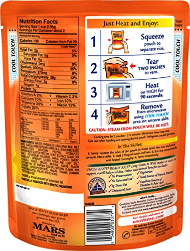 UNCLE BEN'S Ready Rice: Long Grain & Wild, 8.8oz