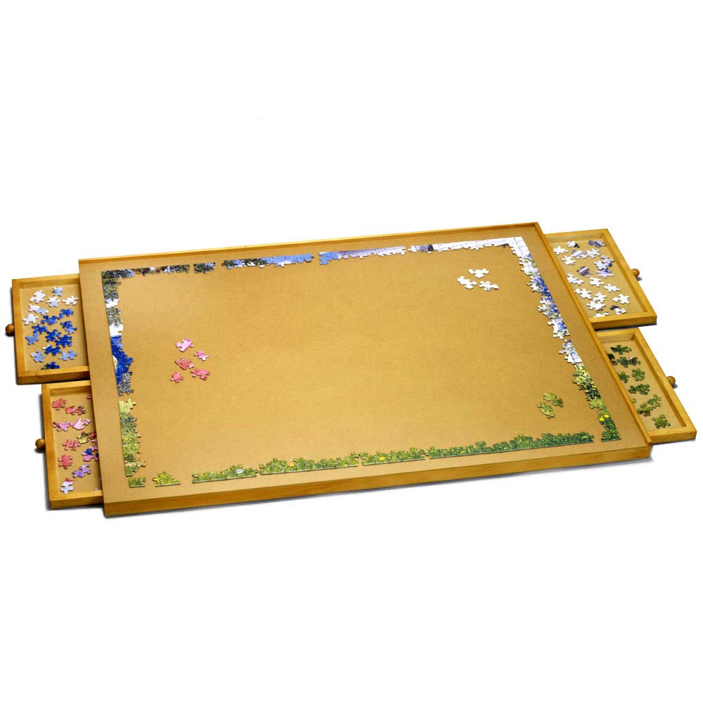 Bits and Pieces Jumbo Size Wooden Puzzle PlateauSmooth Fiberboard