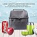 Lunch bag, ASILA Washable Reusable Lightweight Insulated Lunch Box/Lunch Tote Cooler Bag for Women, Adults, Kids, Girls and Boys with Shoulder Strap&Zip Closure (LLBB001)