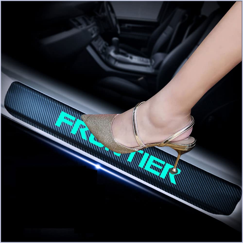kaiweiqin 4Pcs Car Door Sill Scuff Plate Cover for