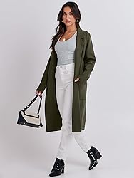 ANRABESS Long Sweater Cardigan Women Knit Open
