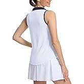M MOTEEPI Womens Golf Shirts Sleeveless Polo Golf Shirts for Woman Quick Dry Ladies Tennis Tops Athletic Polo