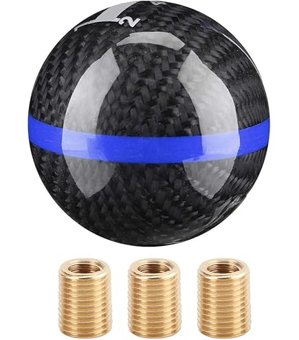 Amazon.com: 6 Speed Carbon Fiber Shift Knob - Blue Line
