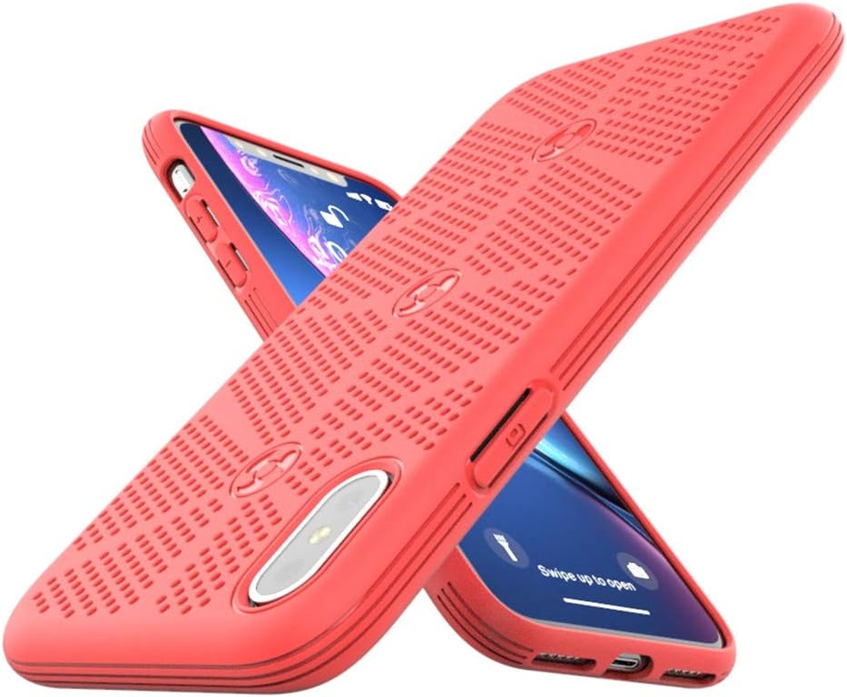 Mesh Phone Case Compatible with iPhone X/XS Case, TPU-Heat Dissipation-Breathable Phone Case,Compatible with iPhone X/XS 5.8 inch 2018-Cooling Phone Case