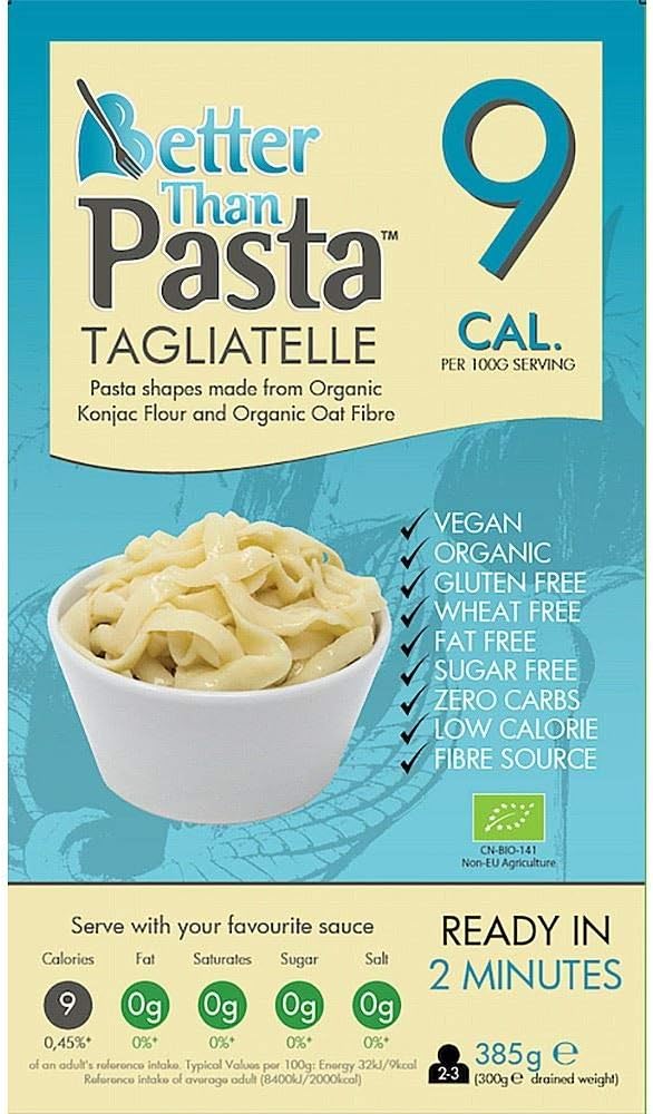 Better Than | Organic Pasta Tagliatelle Noodle Shapes | 2 x 385g (UK)