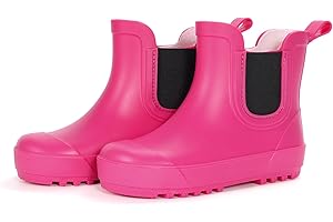 WILLPORT Toddler Rain Boots,Waterproof kids Chelsea Rain Boots for Boys and Girls