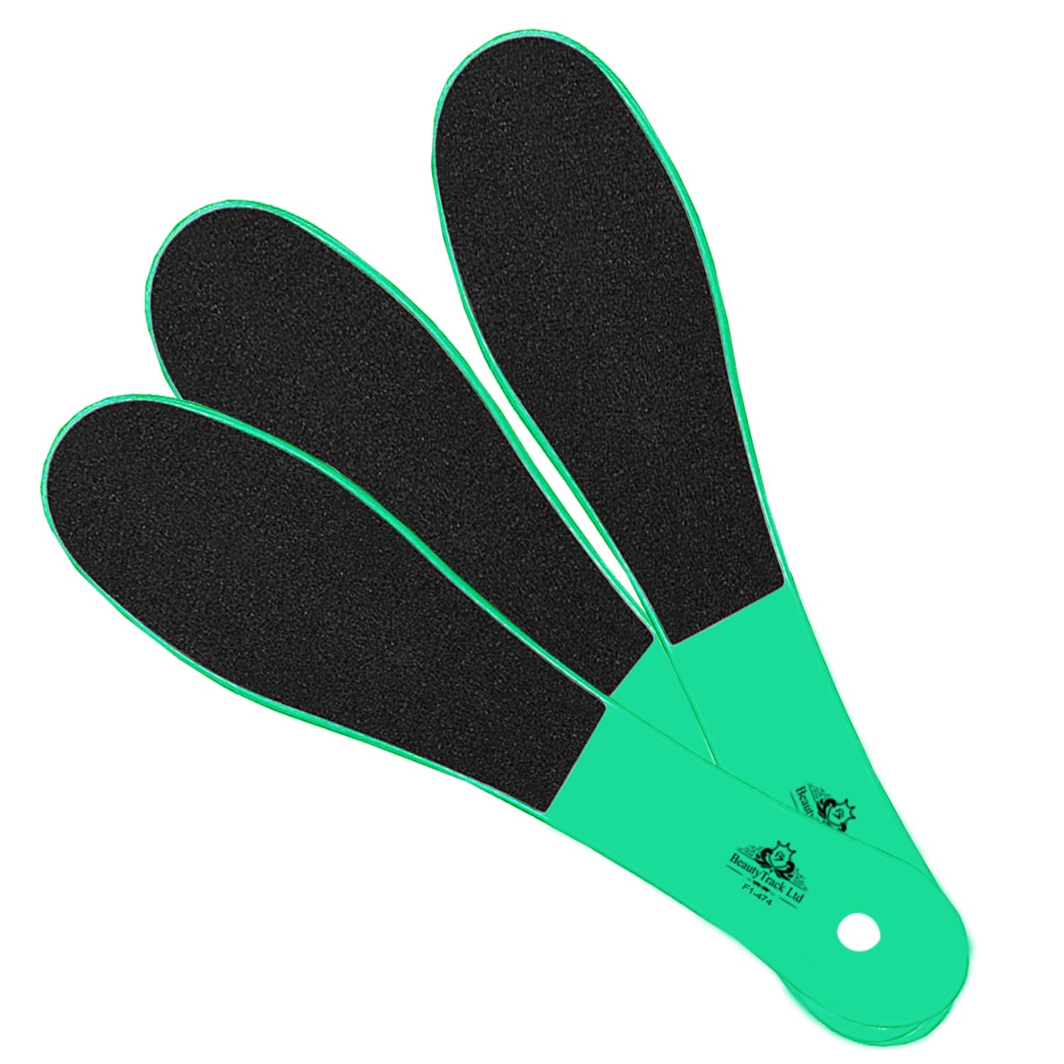 Double-Sided Foot Files – Foot Scrubber for Hard Skin, Dead Skin Remover, and Callus Remover – Foot Rasp for Wet and Dry Cracked Feet – Foot Care Tool (Pack of 3 Green)