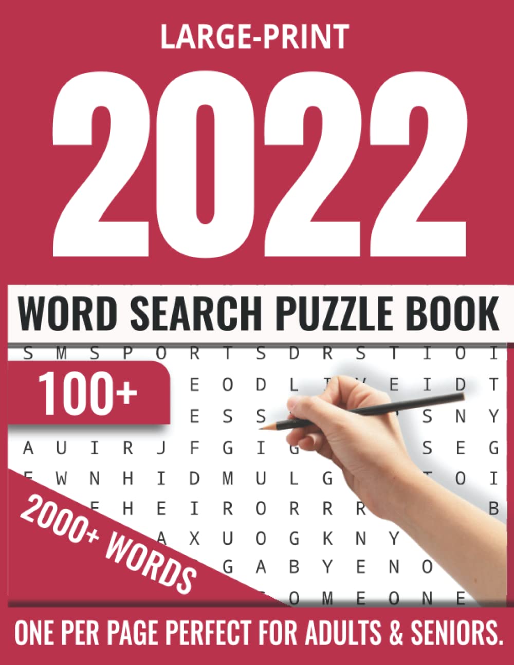 2022 word search large print puzzle book for adults relaxing and brain game puzzle 100 pages for adults and elderly word search puzzle book with big perfect gift for all puzzles