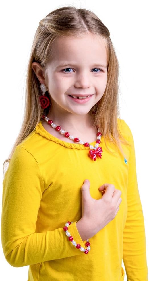 Dress Up America Jewelry Set For Little Girls, Princess Jewellery Box Includes Beautiful Necklace, Bracelet & Earring - Image 3
