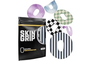 Skin Grip Adhesive Patches for Dexcom G6 CGM with Cutout – Classic Pack, Waterproof & Sweatproof Adhesive for 10-14 Days, Pre
