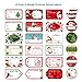144pcs Christmas Self Adhesive Sticker Labels Santa Snowmen Xmas Tree Deer Festival Birthday Wedding Holiday Decorative Decorative Present Labels Self Adhesive Name Tags Stickers