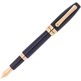 Montegrappa Fortuna Blue Rose Gold Medium Point Fountain Pen